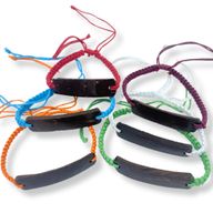 Handmade Friendship Bracelets - Unprinted Custom ready Coconut (asst)