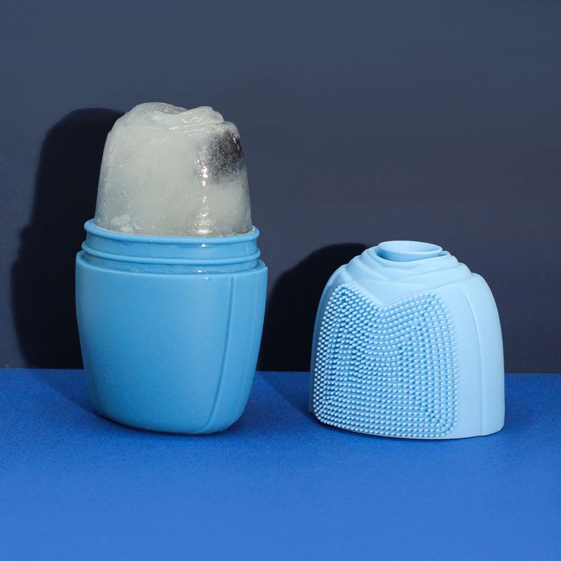 Silicone Ice Face Roller - roller - blue