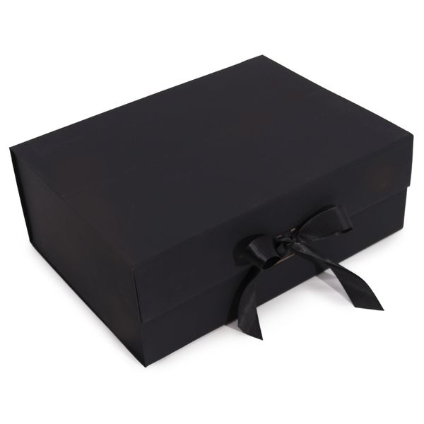 Flat Pack Gift Box - Extra Large  (33x25x12cm) - Black
