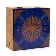 Hop Hare Big Enameled Square Box - The Sun