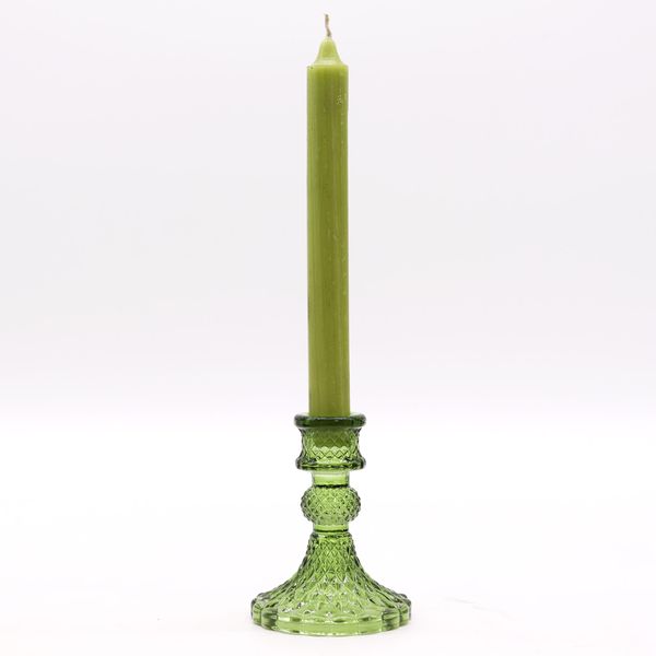 Vintage Dinner Candle Holder - Garden Jade