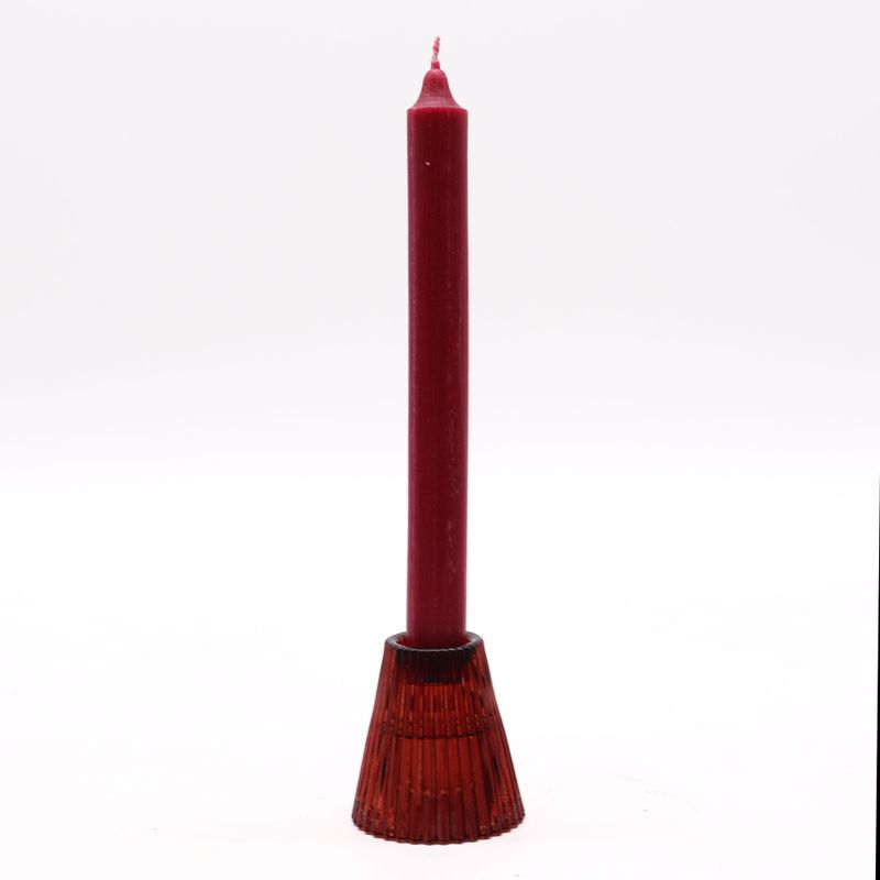 Flip Dinner Candle / Tealight Holder - Vampire Red