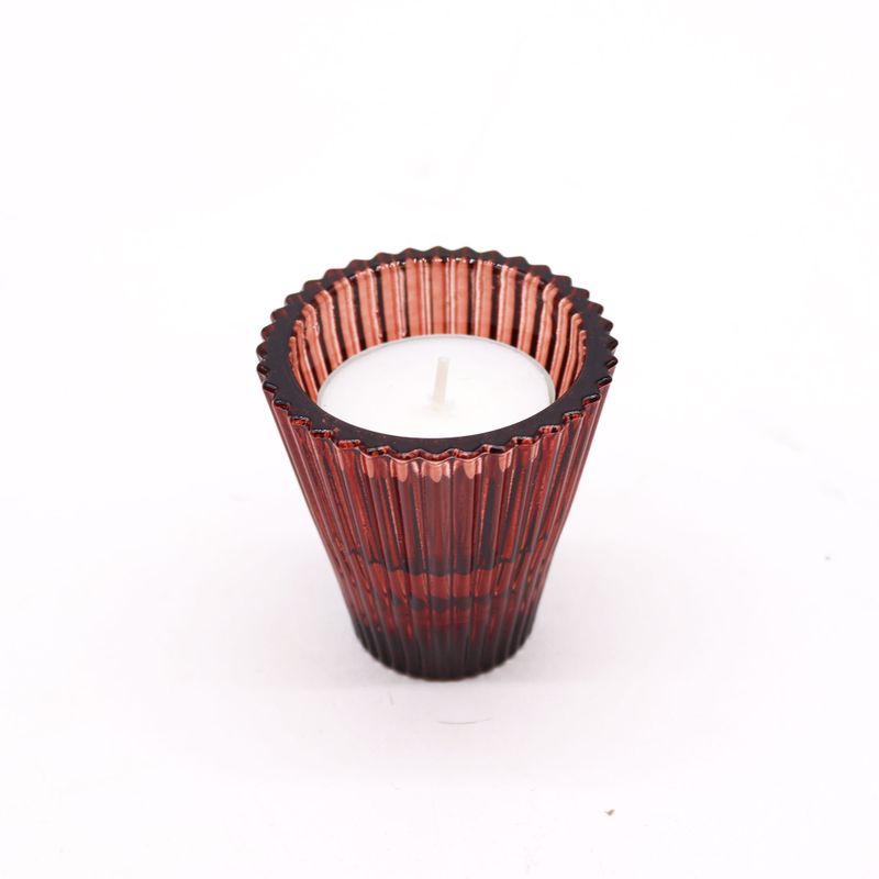 Flip Dinner Candle / Tealight Holder - Vampire Red