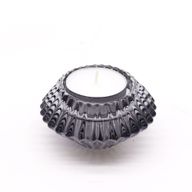 Flower Flip Dinner Candle / Tealight Holder - Midnight Grey