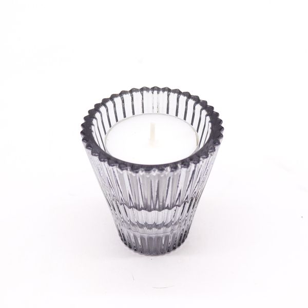 Flip Dinner Candle / Tealight Holder - Midnight Grey