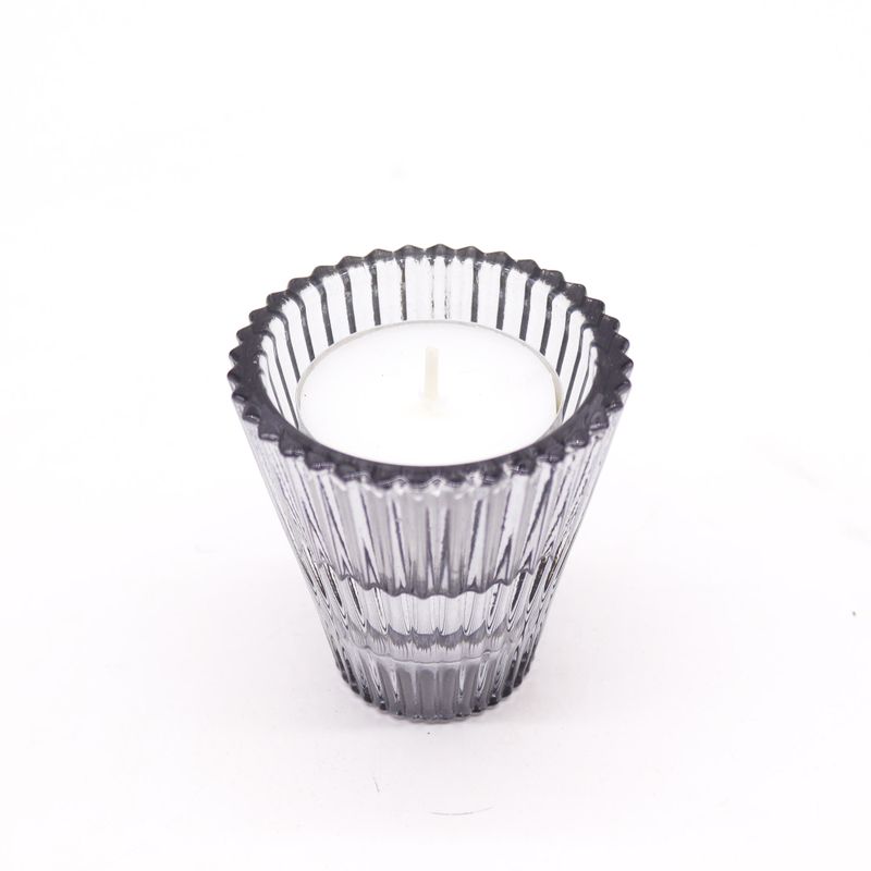Flip Dinner Candle / Tealight Holder - Midnight Grey
