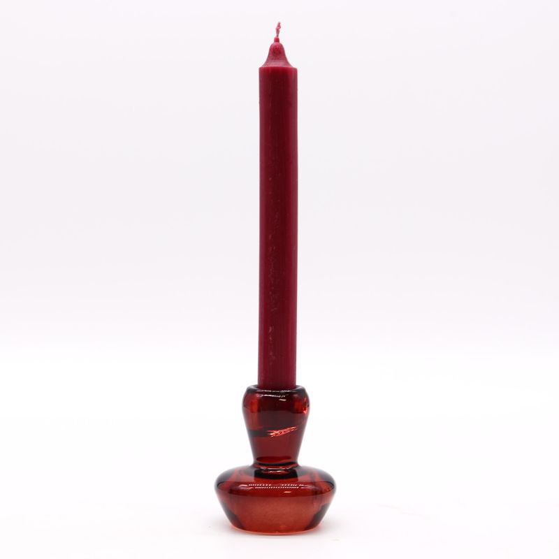 Mushroom Flip Dinner Candle / Tealight Holder - Vampire Red