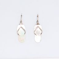 Shell & Silver Earrings - Flip-flops- MOP