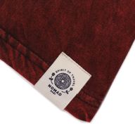 Nomad Sari Stonewashed Cotton T-Shirt – Mandala – Maroon – Small