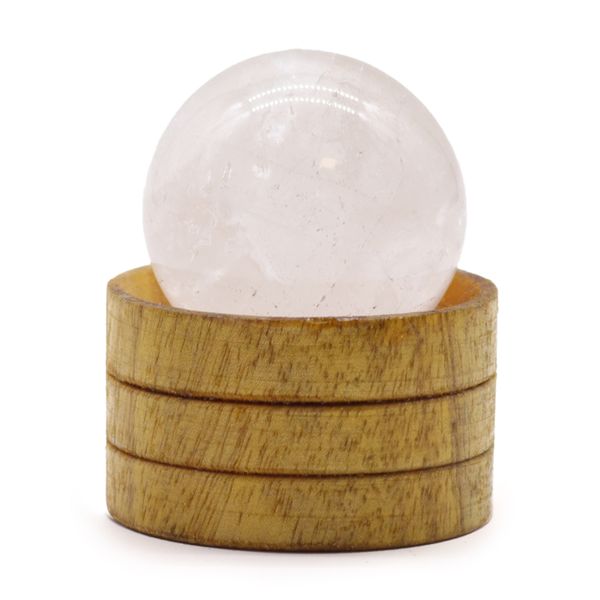 Gemstone Sphere 40mm - Clear Quartz with Stand
