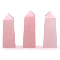 Gemstone Obelisk Point approx 5cm - Rose Quartz