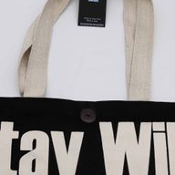 Iconic Classic Tote Bag - Stay Wild, Mood Child - Black Natural 10oz