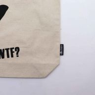 Iconic Classic Tote Bag - Black Cat - Natural 10oz