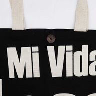 Iconic Classic Tote Bag - Mi Vida Loca - Black Natural 10oz