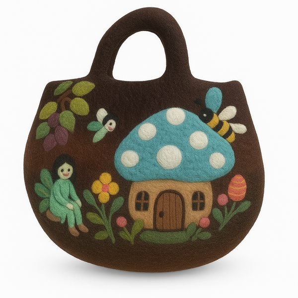 Fairy Garden Felted Bag