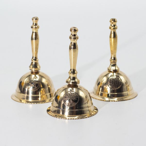 Small Altar Brass Bell - Penta Moon