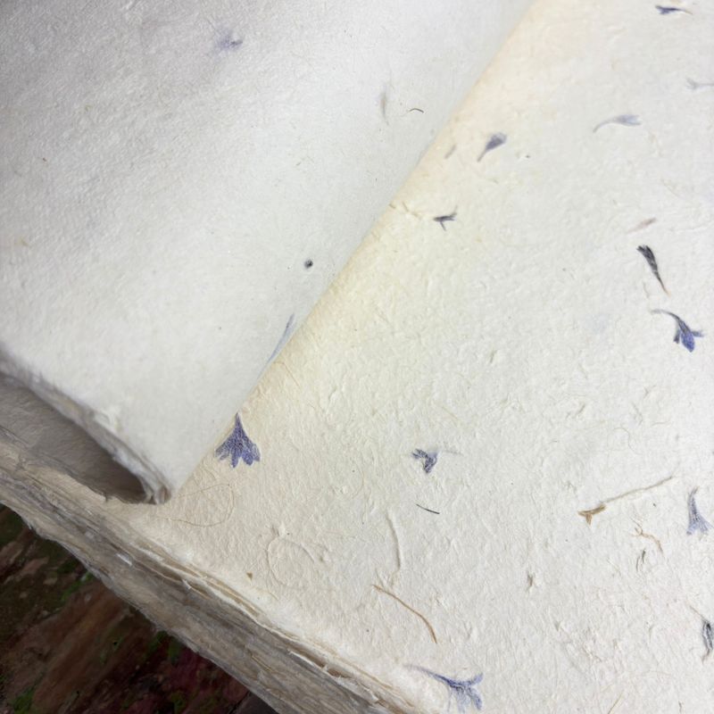 Lokta Craft & Wrapping Paper 51x76cm – Cornflower Petal