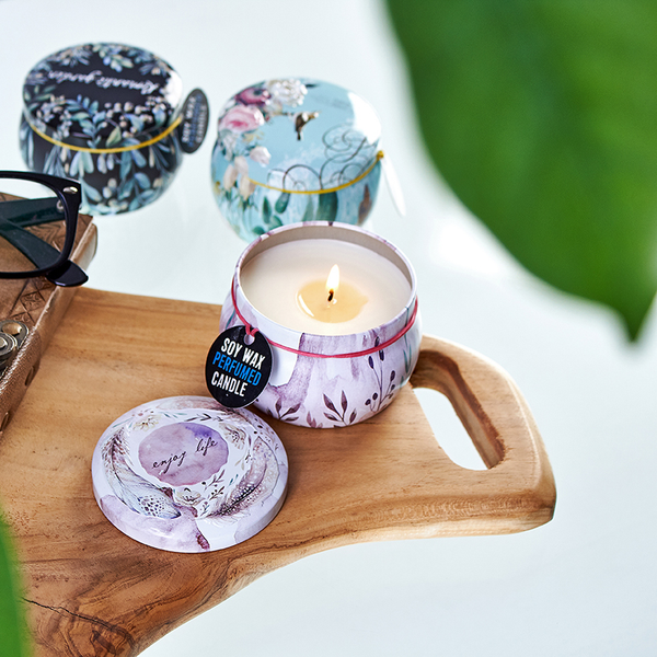 Art Tin Candles