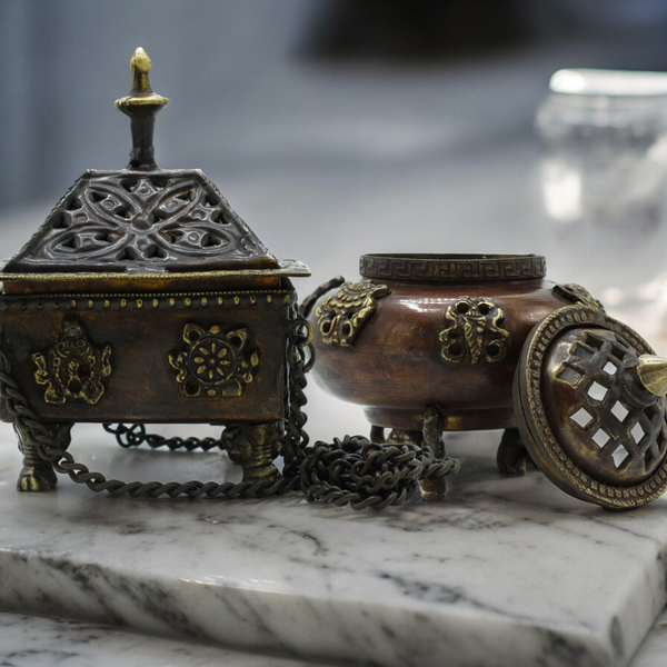 Antique Tibetan Incense Holders