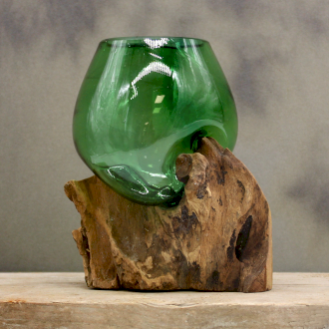 Molten Beer Bottles Glass