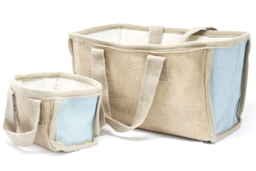 Stacking Natural Jute Baskets