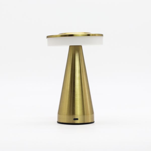 Touch Lamp - Tall Stem Bronze/Gold - USB (C) - Rechargeable  (400 Watt)