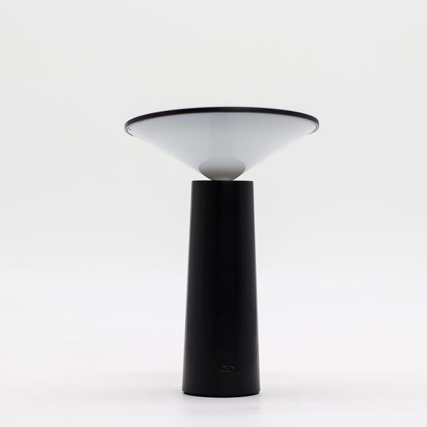 Touch Lamp - Black Mushroom- adjustable - pattern light USB (C) - Rechargable  (2000 Watt)