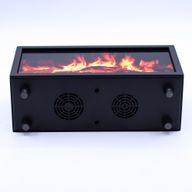 Flame Effect Aroma Diffuser with Birdsound - Black USB - Colour Change