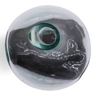Molten Glass Mini Decanter on Wood 20cm
