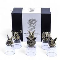 Gift Set of 6 Shot Glasses (50ml) - Mystical Creatures - Antique Bronze