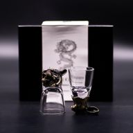 Gift Set of 6 Shot Glasses (50ml) - Mystical Creatures - Antique Bronze