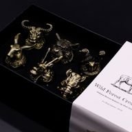 Gift Set of 6 Shot Glasses (50ml) - Mystical Creatures - Antique Bronze