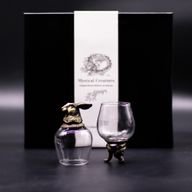 Gift Set of 6 Glasses (100ml) - Mystical Creatures - Antique Bronze