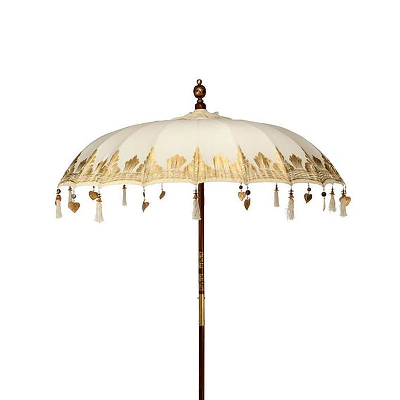Bali Patio Parasol - Canvas - Natural Decor - 1.5m
