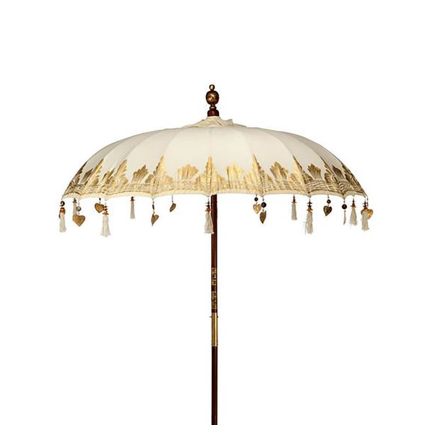 Bali Patio Parasol - Canvas - Natural Decor - 1.5m