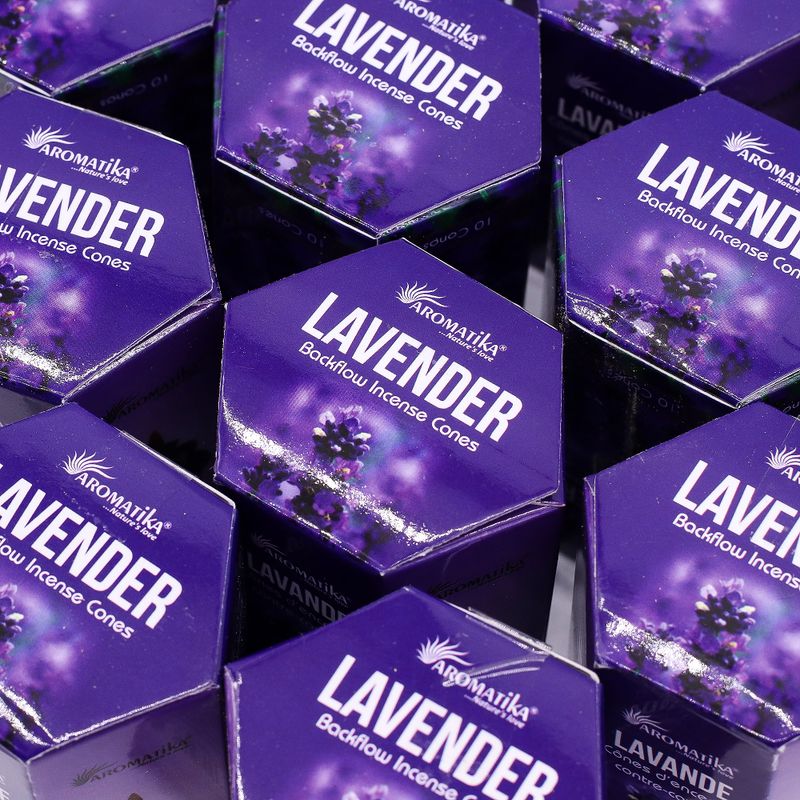 Pack of 10 Masala Backflow Incense - Lavender