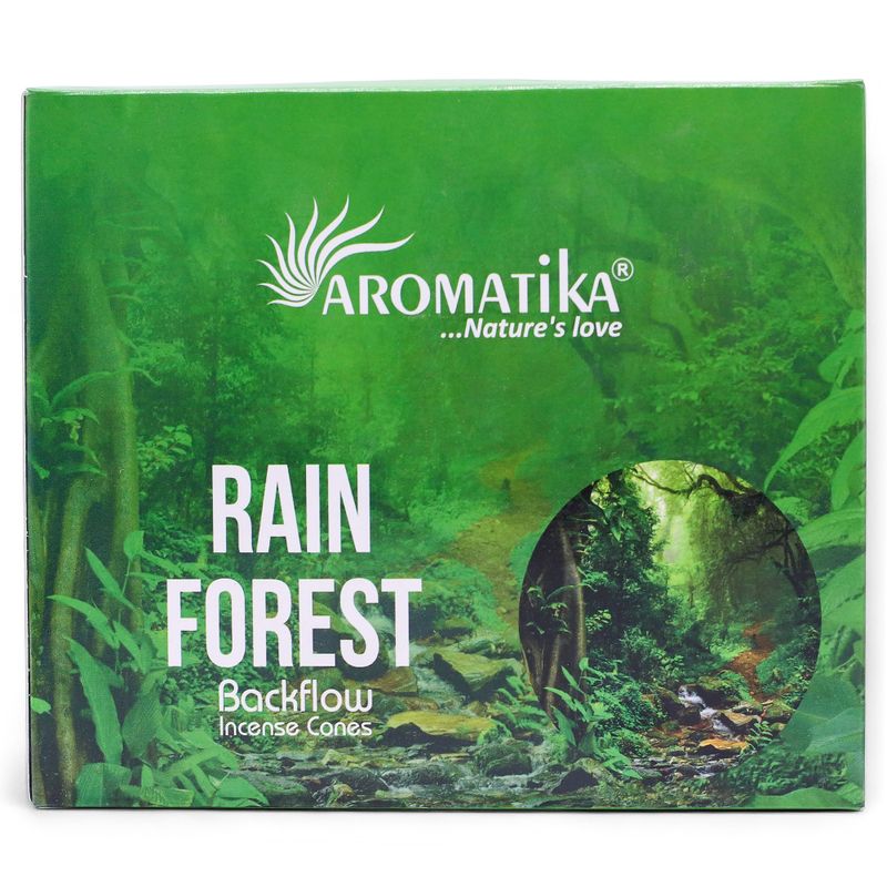Pack of 10 Masala Backflow Incense - Rain Forest
