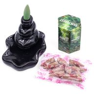 Pack of 10 Masala Backflow Incense - Rain Forest