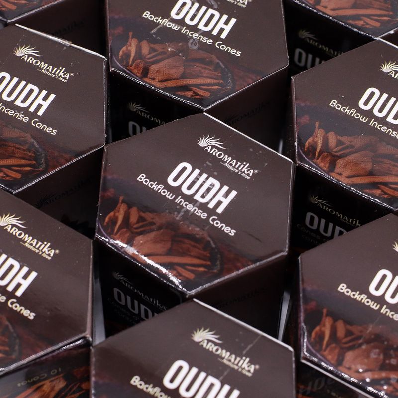 Pack of 10 Masala Backflow Incense - Oudh