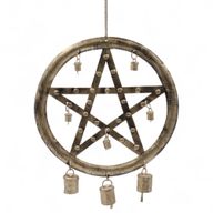 Indian Chimes - Pentagon with Cow Bells - 25x49cm