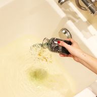 Ancient Witch Bath Spell Potion & Aventurine Crystal Amulet - Prosperity