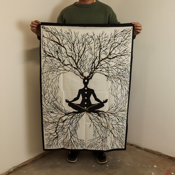 Cotton Wall Art (70x110cm) - Chakra Earth Connection