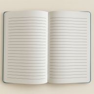 Light Blue Velvet Notebook - 80 pages - Embrace The Journey