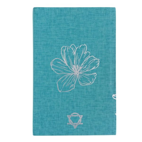 Blue Gratitude Journal with Silver Lining - 120 pages - I am Thankful For
