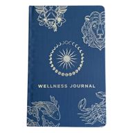 Midnight Blue Wellness Journal - 120 pages - Silver Zodiac