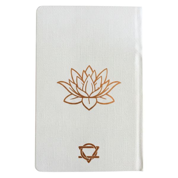 White Wellness Journal - 120 pages - Rose Gold Tree of Life