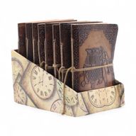 Assorted Esoteric Leather Notebooks - 15x11.5 cm