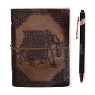 Assorted Esoteric Leather Notebooks - 15x11.5 cm