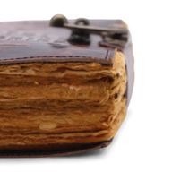Fat Deckled Leather Notebook – The Book of Untold Stories – 15x10 cm