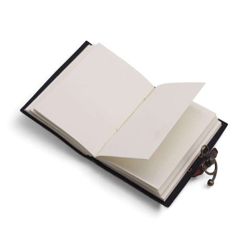 Leather Printed Notebook – Never Give Up On Your Dreams - 17.8×12.7 cm